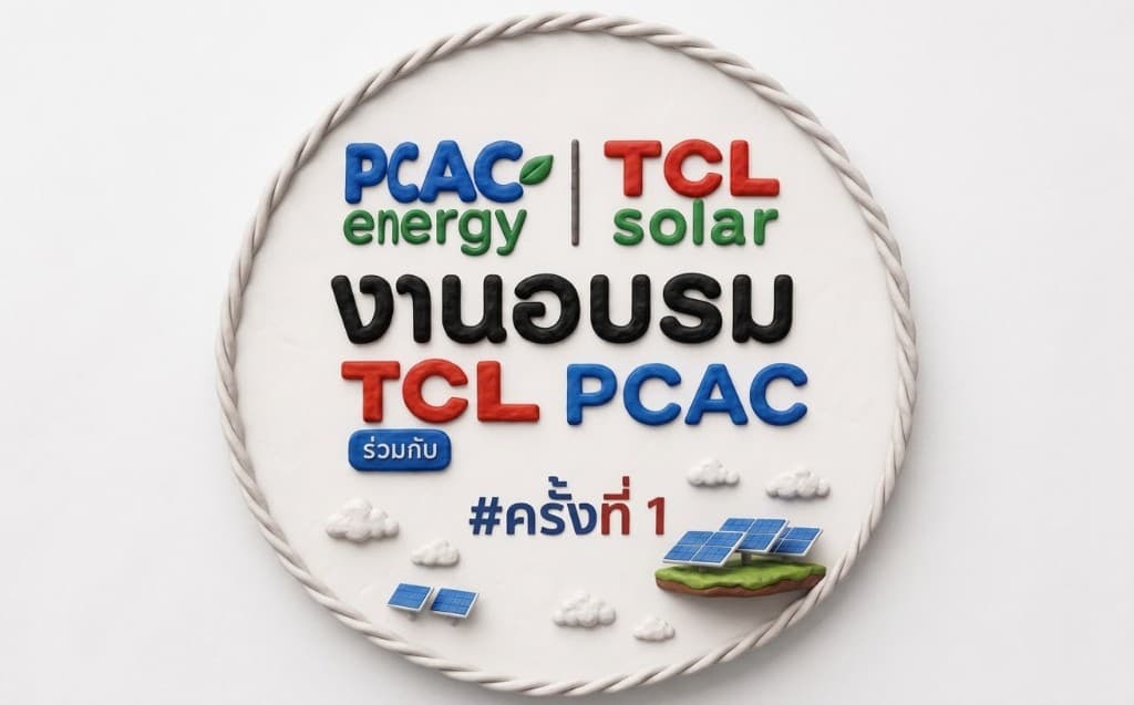 กราฟิกงานอบรม PCAC Energy และ TCL Solar ครั้งที่ 1