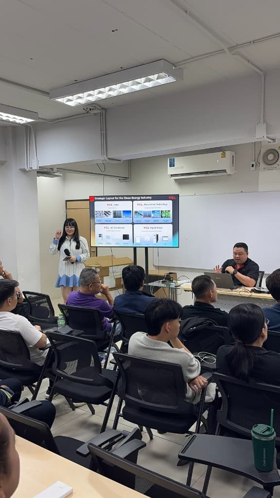 ช่วงบรรยายผลิตภัณฑ์ TCL Solar และระบบพลังงานสะอาด